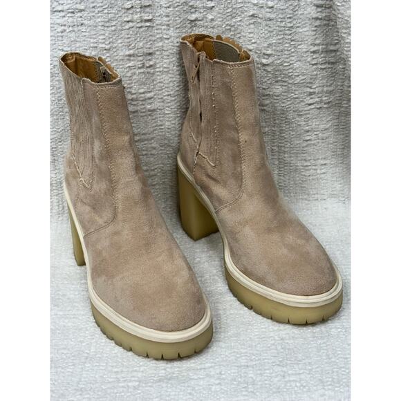 Altar'd State Shoes - Altar'd State Women's Pink Faux Suede Boots Size 7 #100885